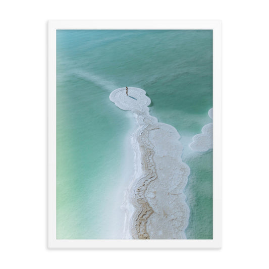 Dead Sea salt islands