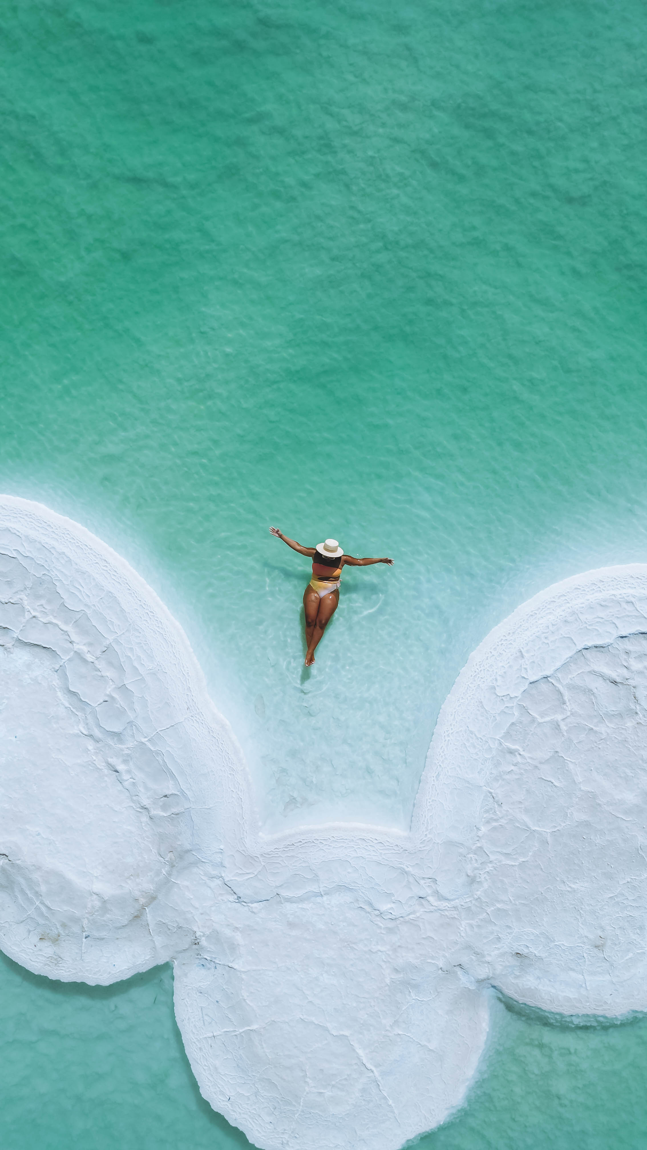 Dead Sea salt islands